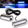 Stainless Steel Underwater Pontoon Marine Boat Transom Lights 27 LEDs