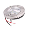 Round Polished Transom LED Stern Light Cool White