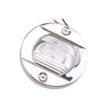 Round Polished Transom LED Stern Light Cool White