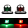 12V LED Sailing Signal Light Lamp Bow Navigation Light Red Green