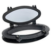 Black Boat Oval Shape Porthole Window With White ABS Plastic Trim Port Hole