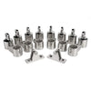 25mm 16pcs/Set 4 Bow Bimini Top Stainless Steel Fittings Hardware Set