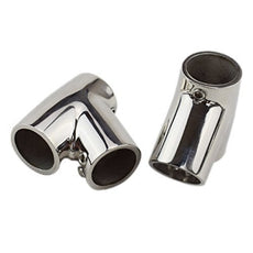 2pcs Marine Hand Rail 60 Degree T Fitting 7/8", 1" Tube