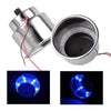 8 LED Blue Stainless Steel Cup Drink Holder with Drain for Marine Rv Camper 2pcs