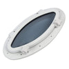 Boat Oval Shape Porthole Window With White ABS Plastic Trim Port Hole