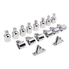 16pcs/Set 4 Bow Bimini Top Fittings Marine Hardware Set 7/8" 22mm